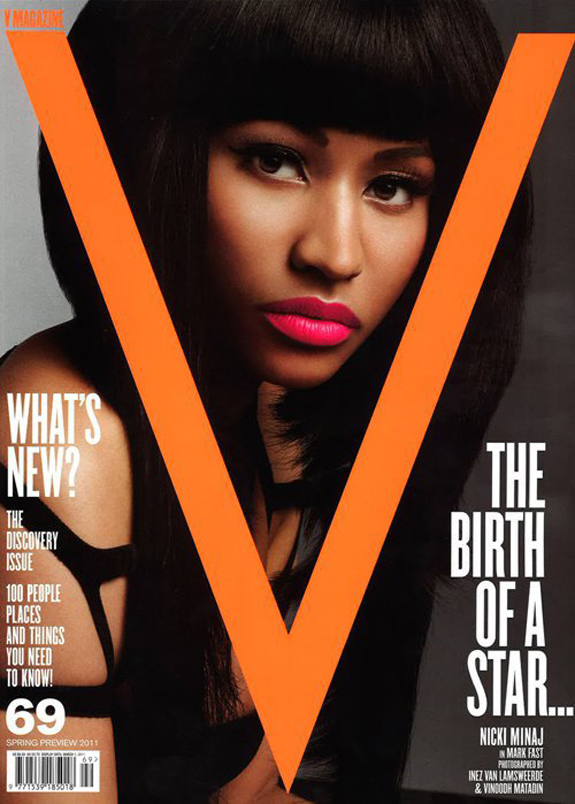 Check out Silicone ass Nicki Minaj on the the cover of V magazine