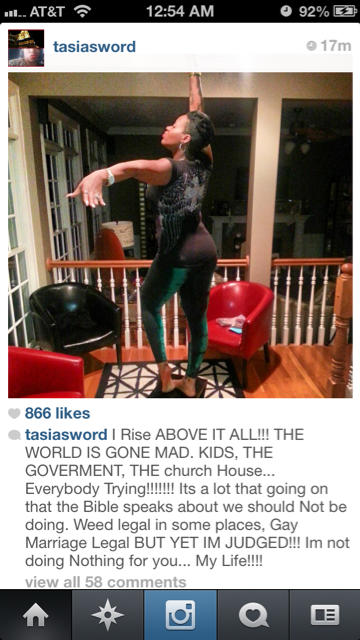  Fantasia Speaks Out Against Gay Marriage?