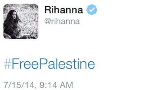 Rihanna-free-palestine-tweet