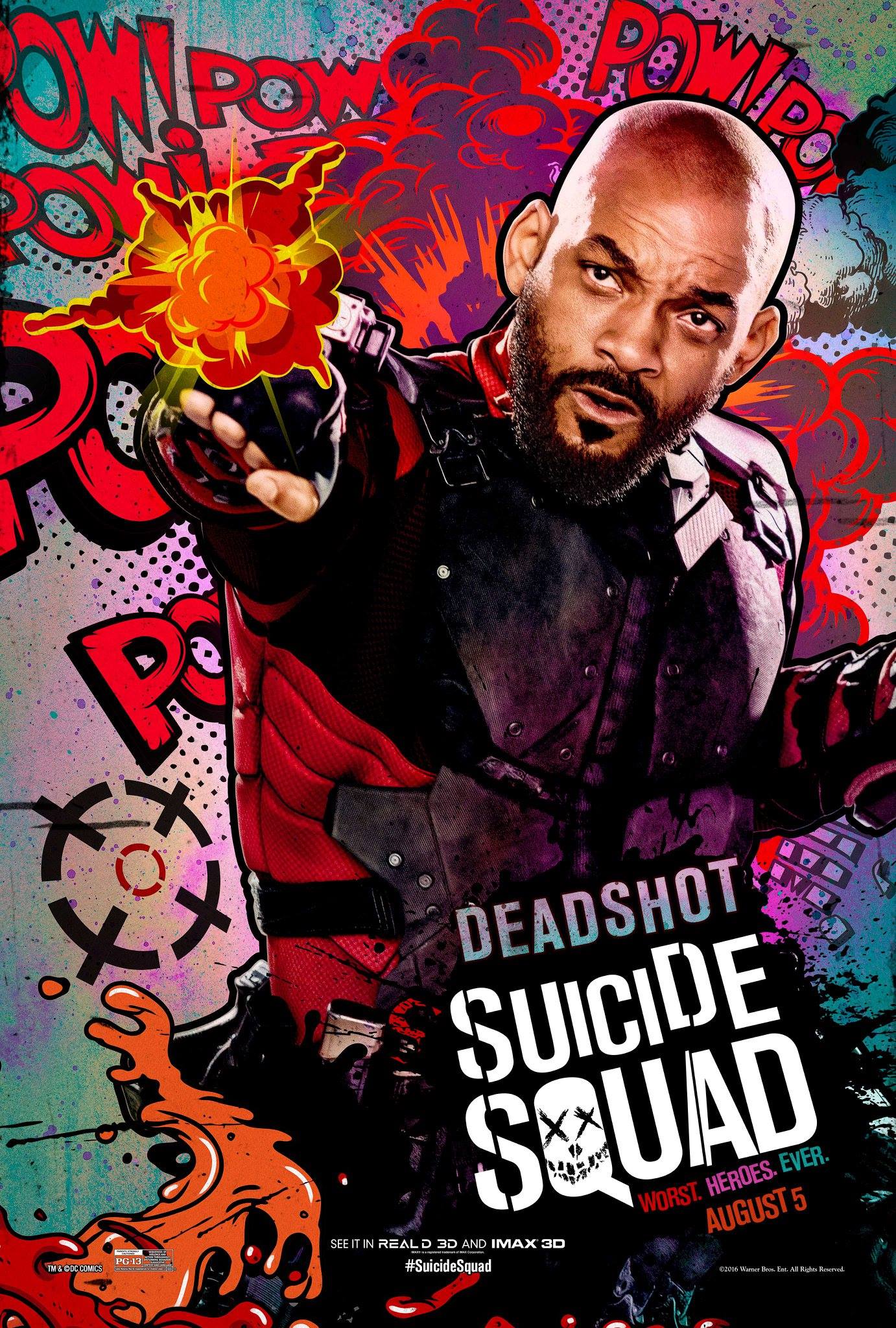 Suicide-Squad-Comic-Book-Inspired-Poster-Will-Smith-as-Deadshot