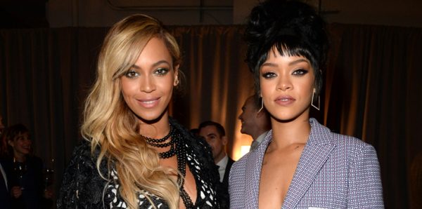 NEW YORK, NY - MARCH 30: (Exclusive Coverage) Beyonce and Rihanna attend the Tidal launch event #TIDALforALL at Skylight at Moynihan Station on March 30, 2015 in New York City. (Photo by Kevin Mazur/Getty Images For Roc Nation)
