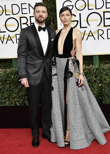 Mandatory Credit: Photo by Rob Latour/REX/Shutterstock (7734777do) Justin Timberlake and Jessica Biel 74th Annual Golden Globe Awards, Arrivals, Los Angeles, USA - 08 Jan 2017