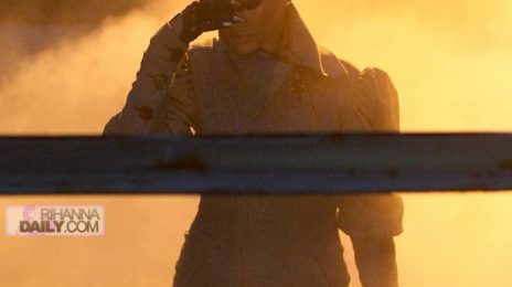 Rihanna On The Set Of New Video (+ Site Update)