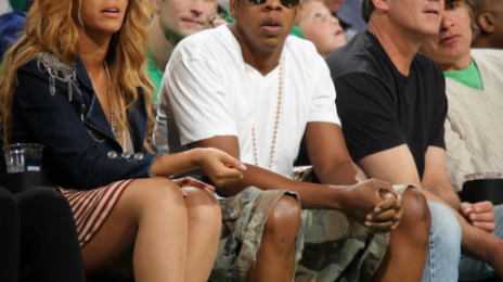 Hot Shots: Beyonce & Jay-Z At Boston Celtics Game