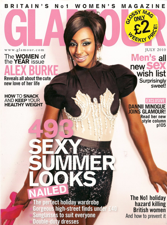 Alexandra Burke Covers Glamour - That Grape Juice