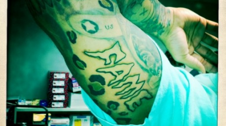 Chris Brown Shows Off New Tattoo