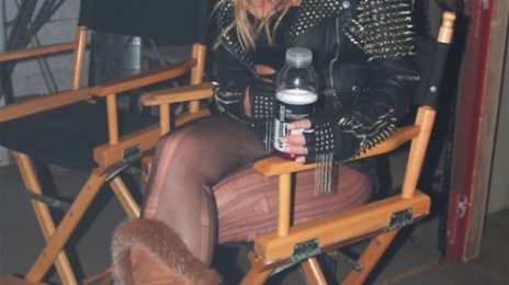 Hot Shot: Britney Spears On Set Of 'Till The World Ends' Video