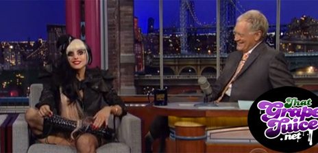Lady GaGa Visits 'Letterman'