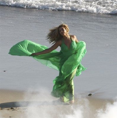 Beyonce On Set Of New Video