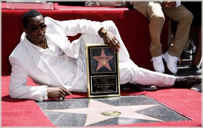 Diddy Honored With Hollywood Star