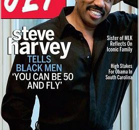 Steve Harvey Is '50 & Fly' On Jet Cover