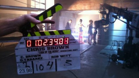 Hot Shots: Chris Brown Shoots 'Turn Up The Music' Video