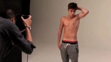 Watch: Justin Bieber Strips Shirtless For Viddy