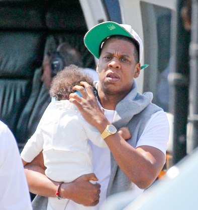 Hot Shots: Blue Ivy Jet Sets With Jay Z - That Grape Juice