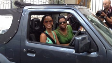 Hot Shot: Rihanna Drives Around Barbados...With Oprah