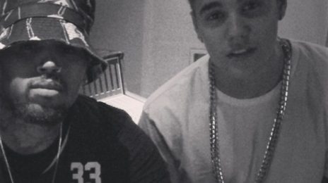 Why? Chris Brown Hits Studio With...Justin Bieber