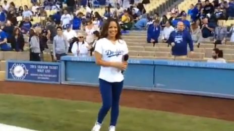 Watch: Christina Milian Performs 'US National Anthem' At Dodgers Game