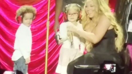 Watch: Mariah Carey Brings Her Twins Monroe & Moroccan On-Stage To Perform
