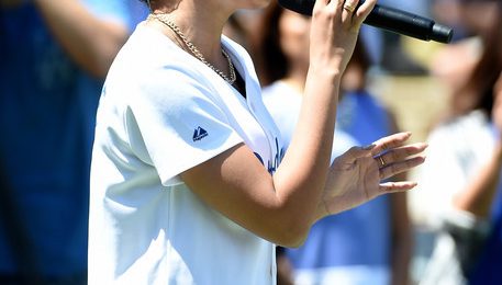 Did You Miss It?  Tinashe Soars With U.S. National Anthem At Dodgers' Game