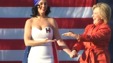 Did You Miss It?  Katy Perry Belts 'America The Beautiful' For Clinton Rally