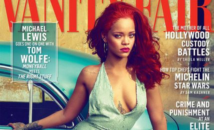 Rihanna Rocks 'Vanity Fair' With Red 'Do