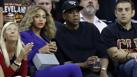 Hot Shots: Beyonce & Jay Z Jam At NBA Game
