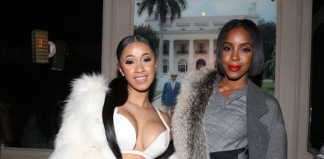 Hot Shots: Kelly Rowland Parties With Cardi B