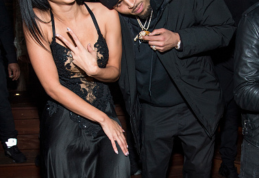 Draya Michele & Chris Brown Party At The 'Liaison Lounge'