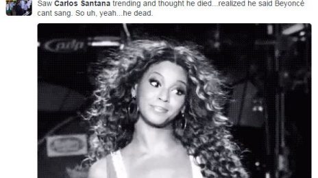 Carlos Santana:  Beyonce's Grammy Snub Was Justified Because She 'Can't Sing'