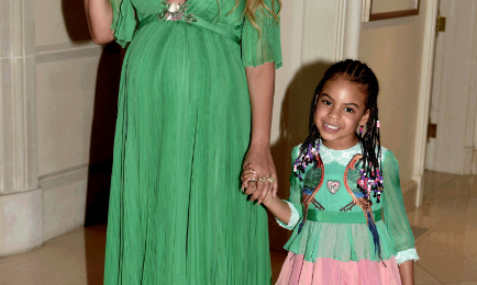 Beyonce & Blue Ivy Step Out For 'Beauty & The Beast'