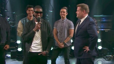 Watch: Usher Re-Surfaces On 'Corden' (No Mention Of Scandal)