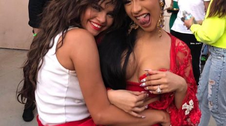 Cardi B Shoots New Music Video With Selena Gomez & More