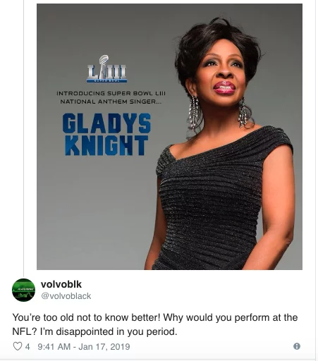 Ouch! Gladys Knight Slammed By Fans For Accepting Super Bowl National  Anthem Gig - That Grape Juice