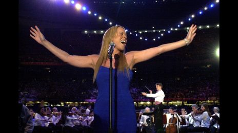 From The Vault: Mariah Carey Belts US National Anthem At Super Bowl 2002