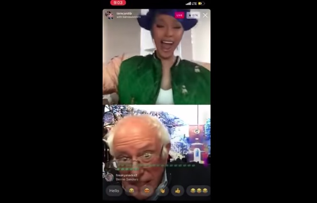 Cardi B Talks Coronavirus & More With Bernie Sanders On Instagram Live ...