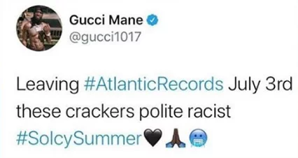 Gucci Mane Calls Atlantic Records 'Polite Racist,' Says He's
