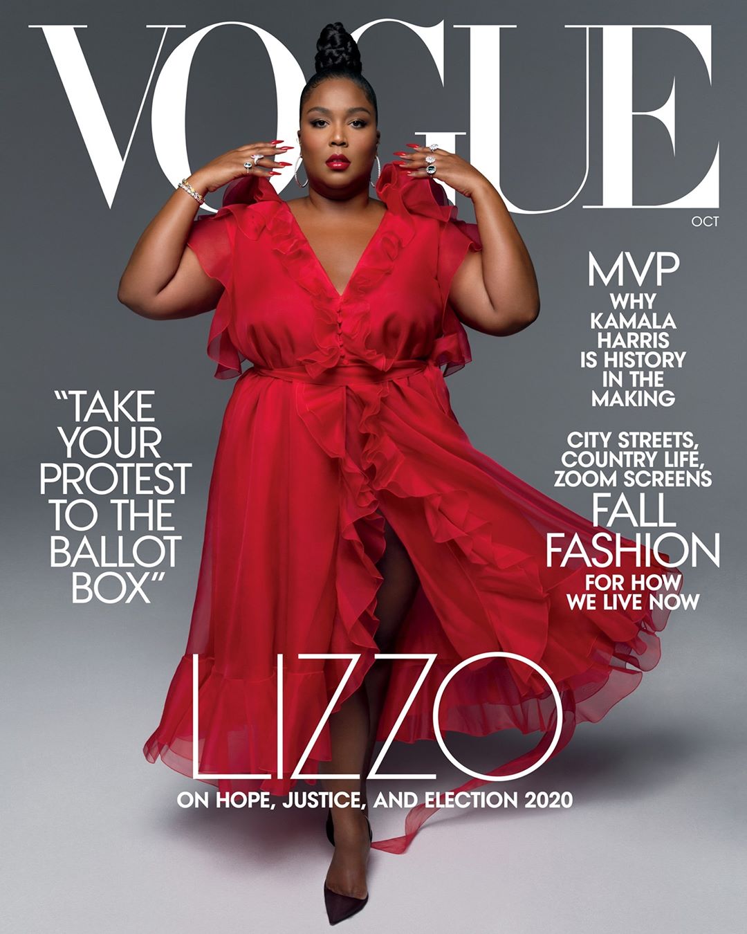 Lizzo Covers Vogue's October Issue / Says "I Want To Normalize My Body