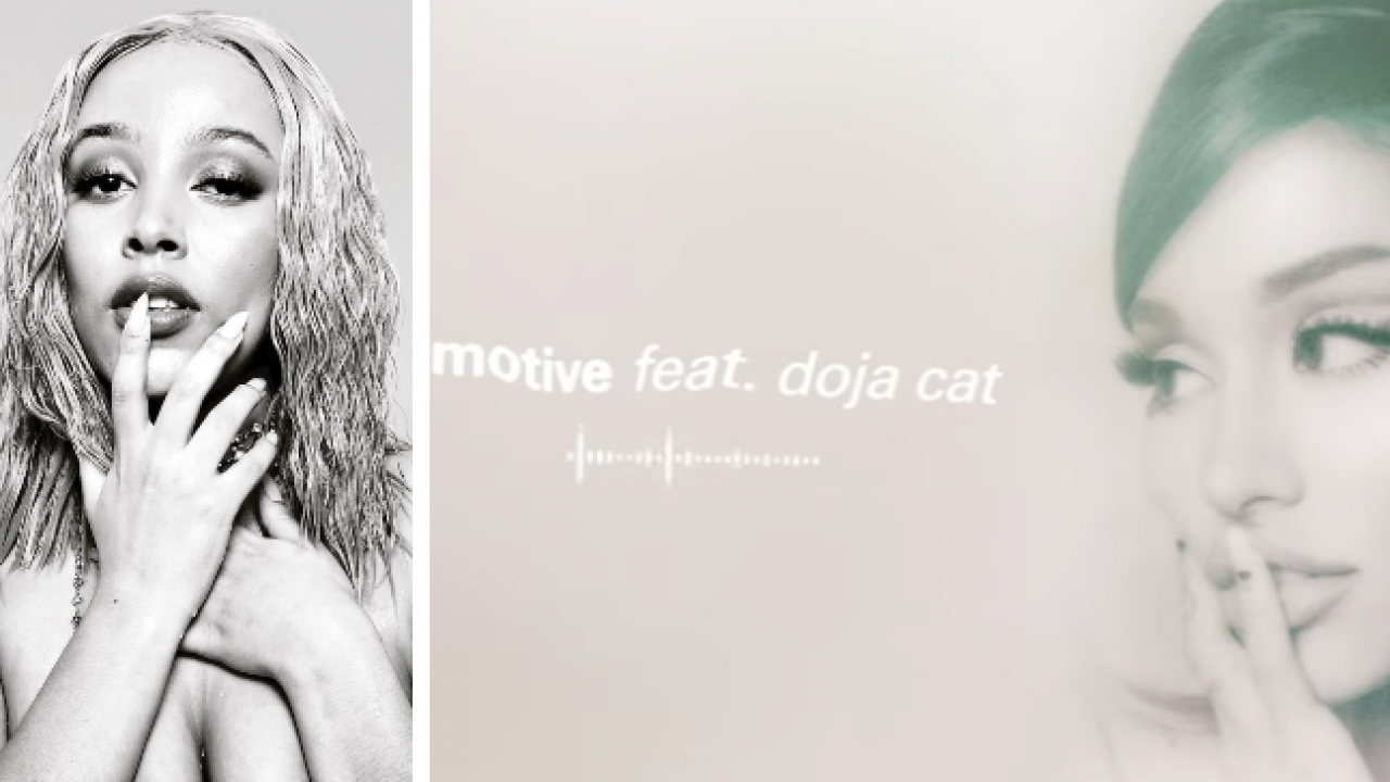 New Song Ariana Grande Motive Featuring Doja Cat That Grape Juice