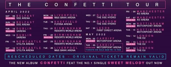 little mix confetti tour dates