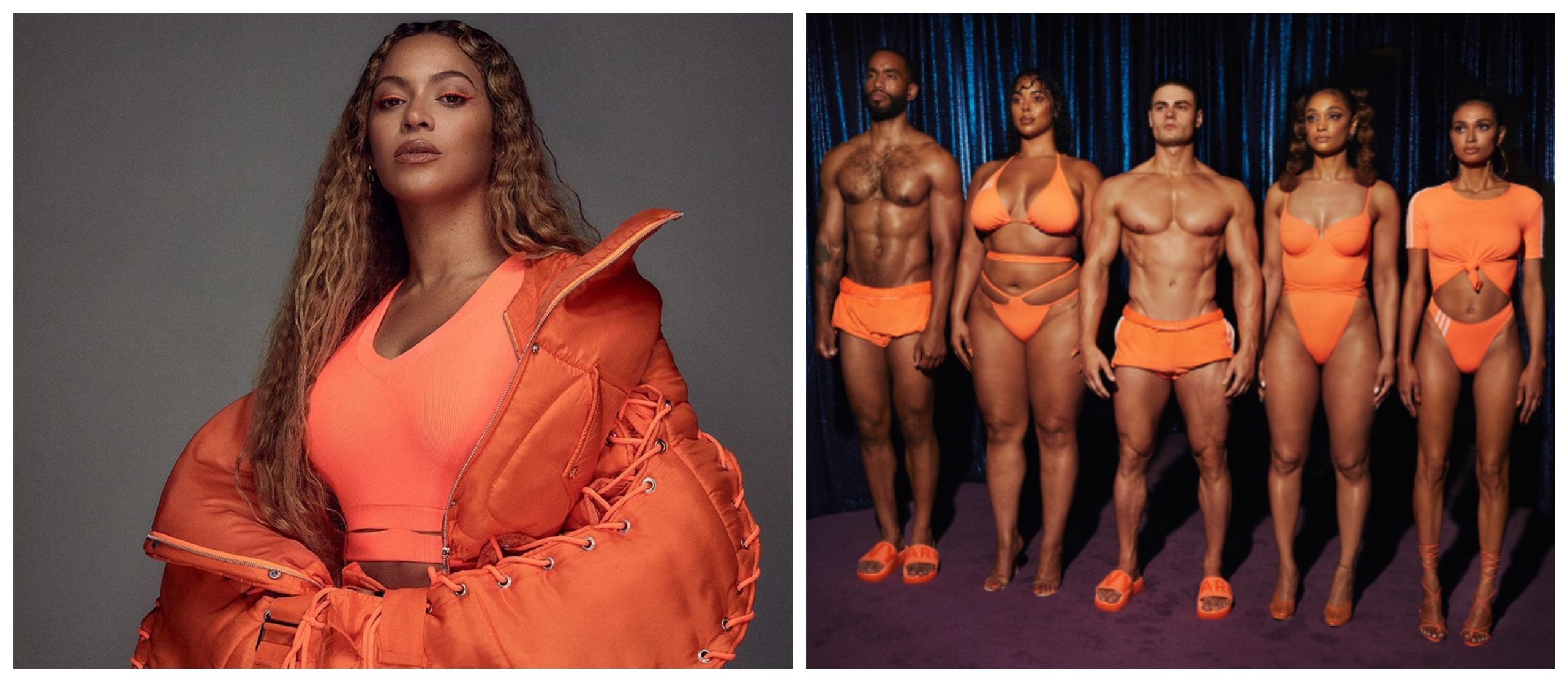 simultaneous triple widow Beyonce's Adidas x Ivy Park To Make A Splash With Flex Park Swimwear - That  Grape Juice