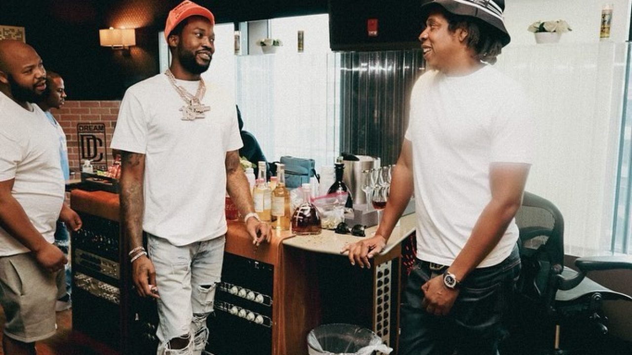 JAY-Z & Meek Mill Join Forces In The Studio - That Grape Juice