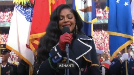 Watch: Ashanti's Mic MALFUNCTIONS During AFC National Anthem Performance