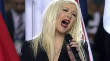 From The Vault: Christina Aguilera Performs Headline-Grabbing Rendition of US National Anthem at the Super Bowl 2011