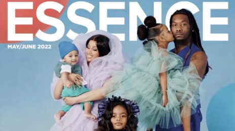 Cardi B & Offset Reveal the Name of Baby Son, Pose for Essence Family Portrait