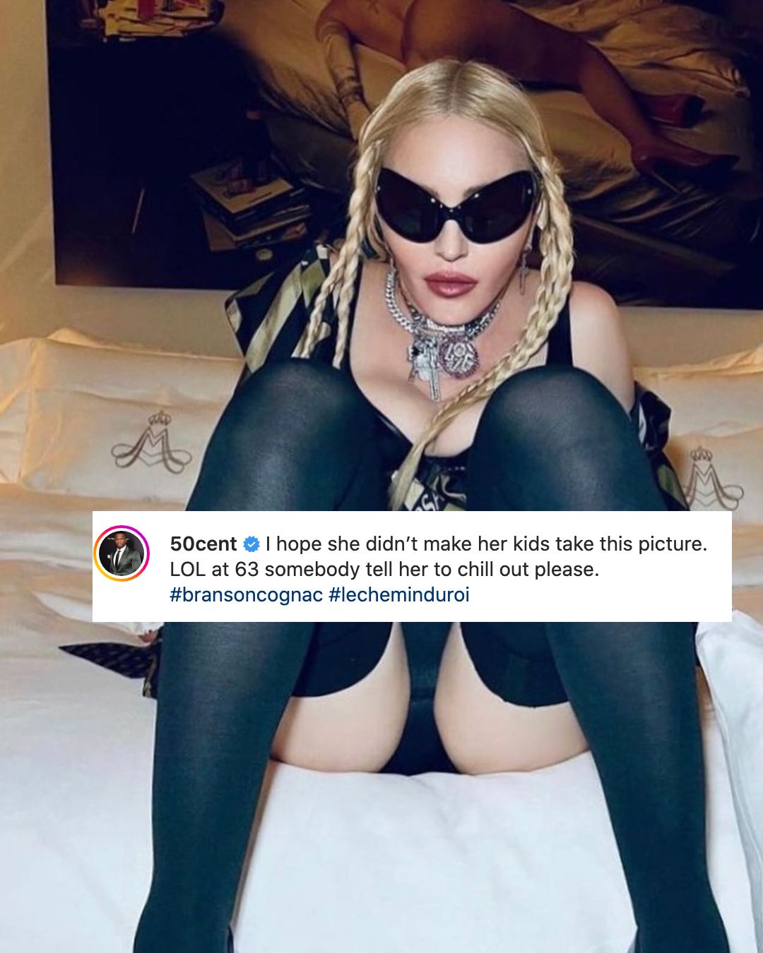 Madonna slams 50 Cent for 'talking smack' about racy photos