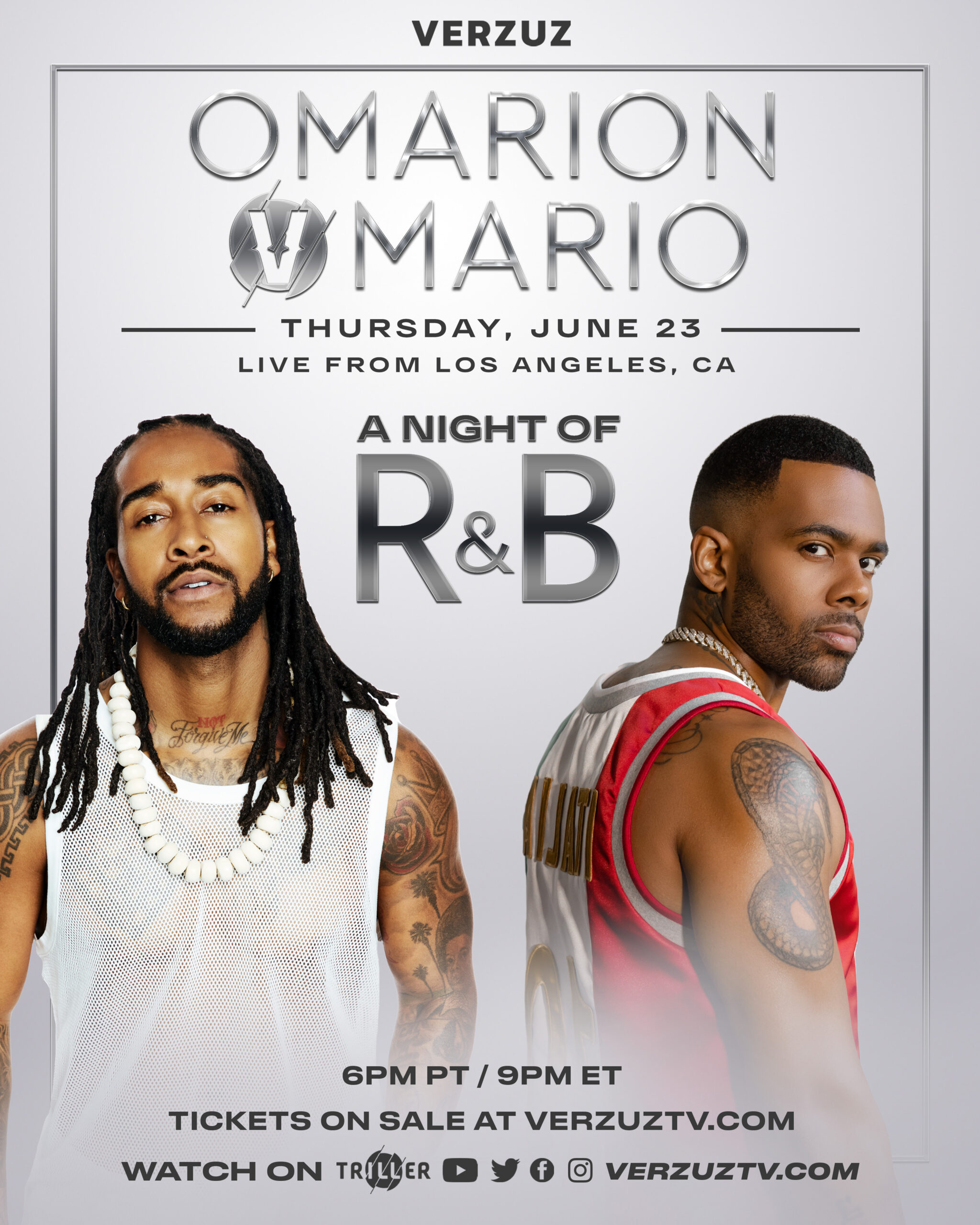 VERZUZ: Omarion & Mario to Battle in 'A Night of R&B' / Bonus Matches  Announced - That Grape Juice