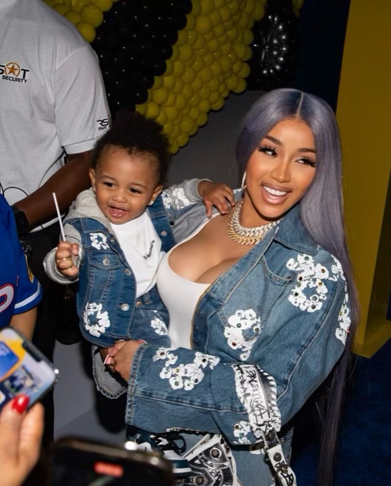 Cardi B and Offset shares name and first photo of baby boy Wave
