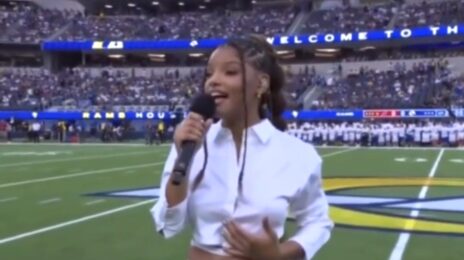 Watch: Halle Bailey Belts 'Lift Every Voice' at Rams v Bills Game
