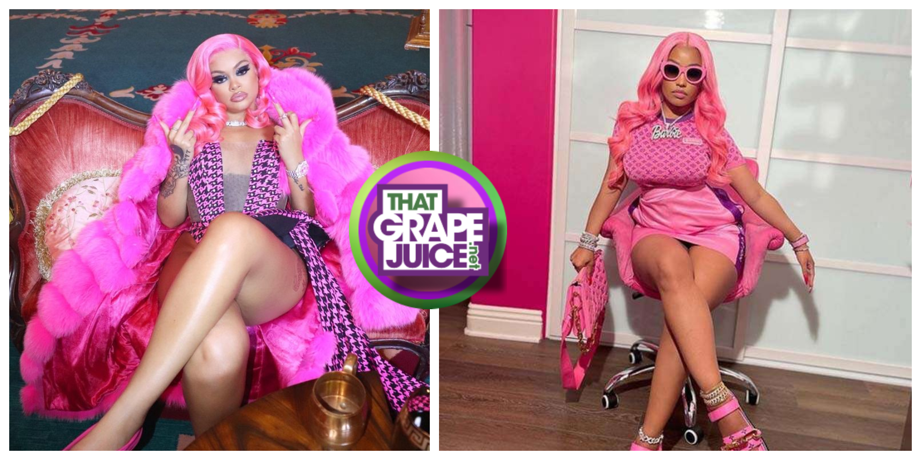 Nicki Minaj Delivers Burberry Photo Dump With Whole Lotta Choppas
