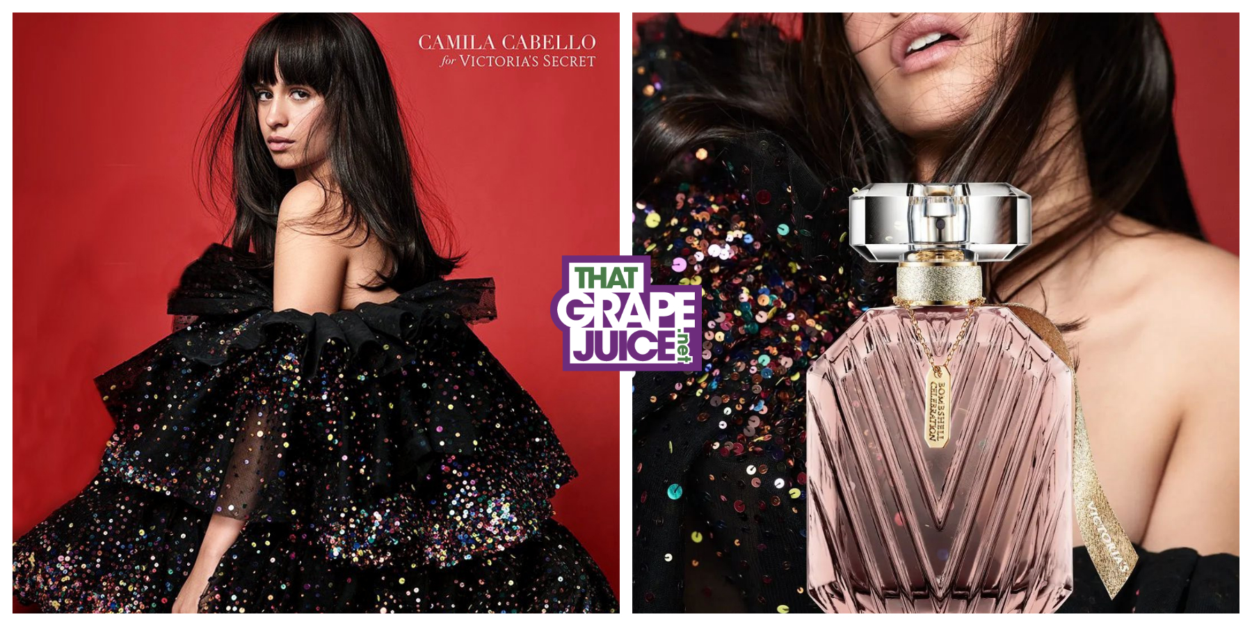Camila Cabello Shimmers In Ads for New Victoria's Secret Fragrance ' Bombshell Magic' - That Grape Juice